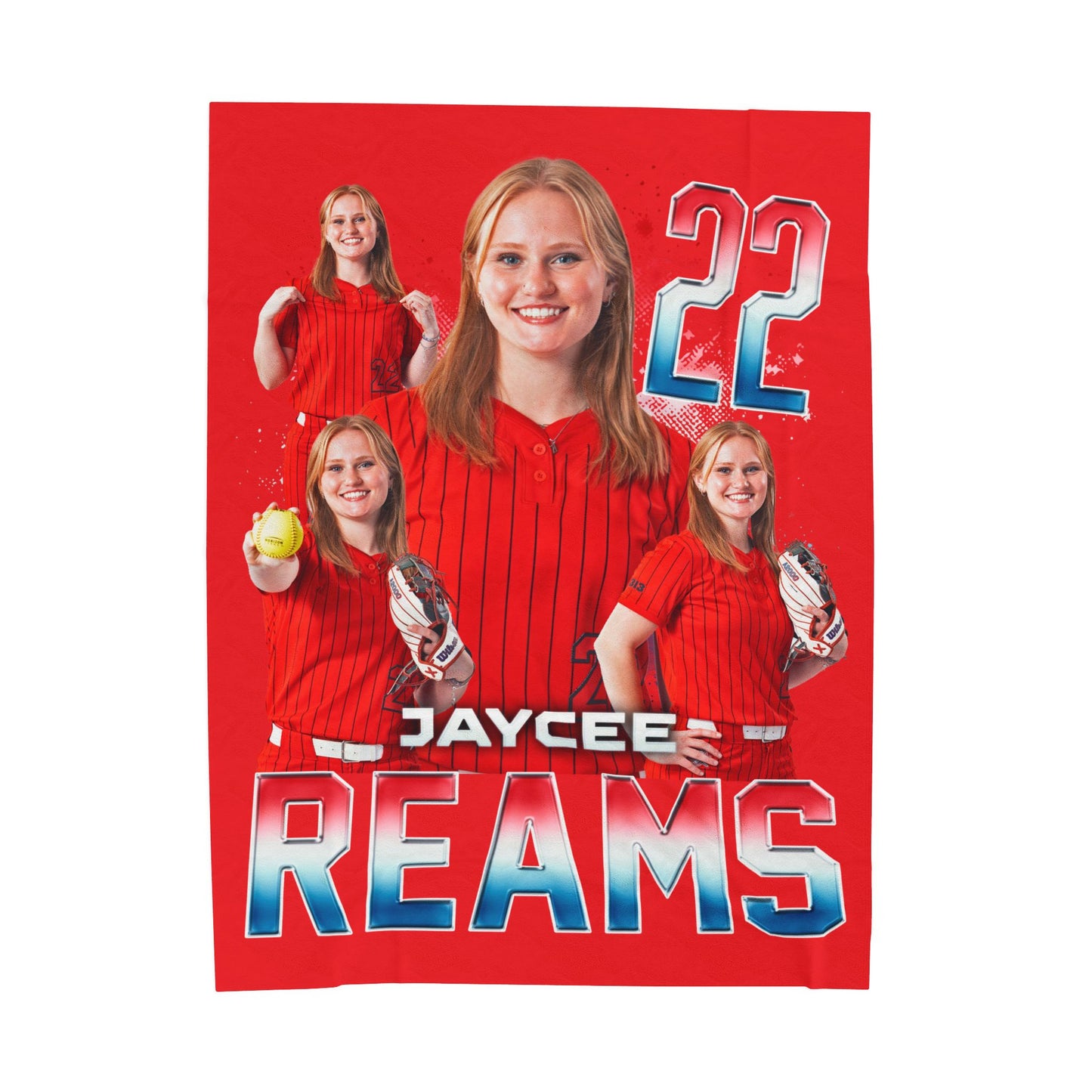 Jaycee Reams 60"-80" Plush Blanket