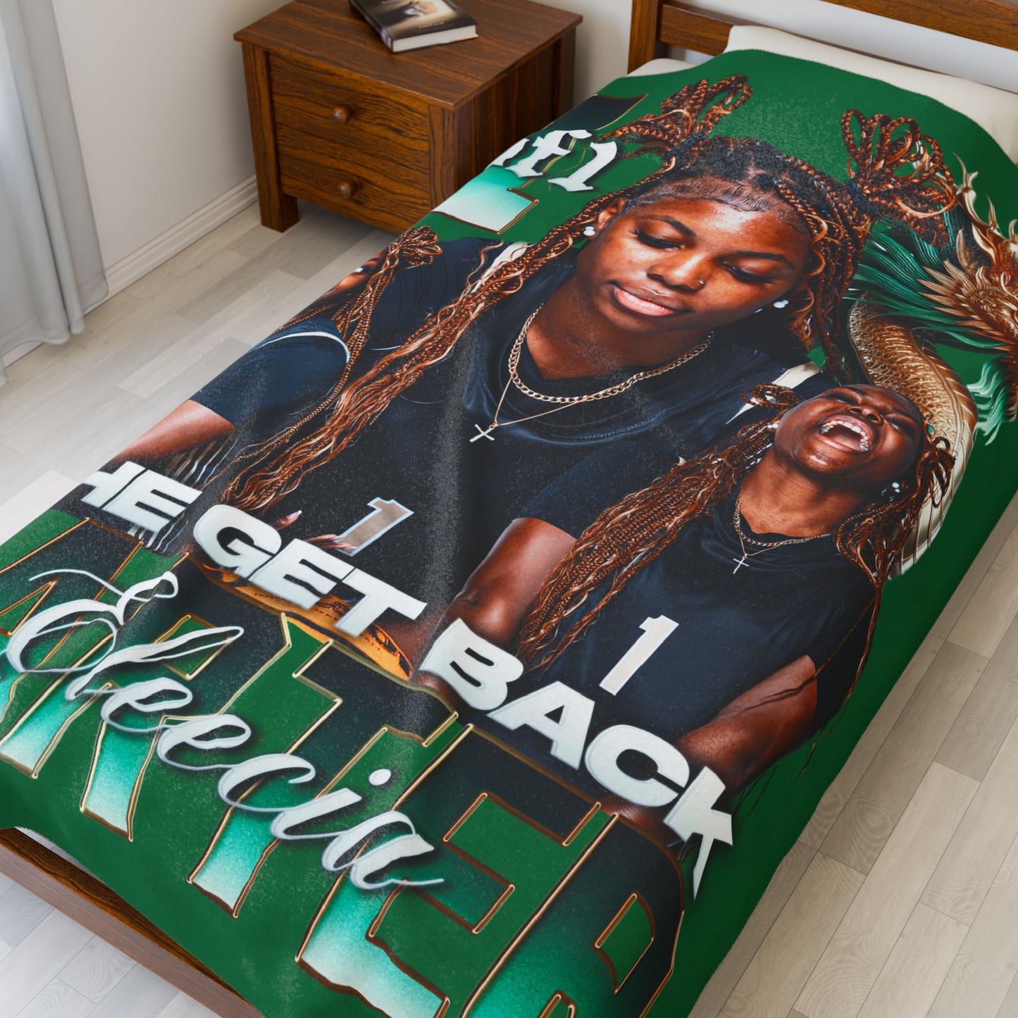 Eleecia Carter 60"-80" Plush Blanket