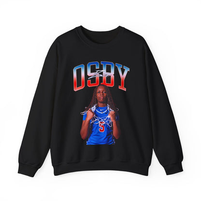 Zoe Osby Curved Combo Crewneck Sweatshirt