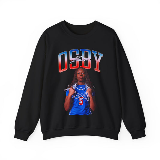 Zoe Osby Curved Combo Crewneck Sweatshirt