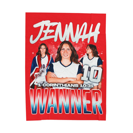 Jennah Wanner 60"-80" Plush Blanket