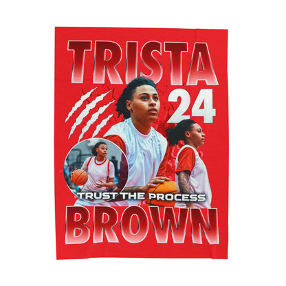 Trista Brown 60"-80" Plush Blanket