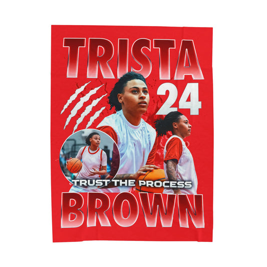 Trista Brown 60"-80" Plush Blanket