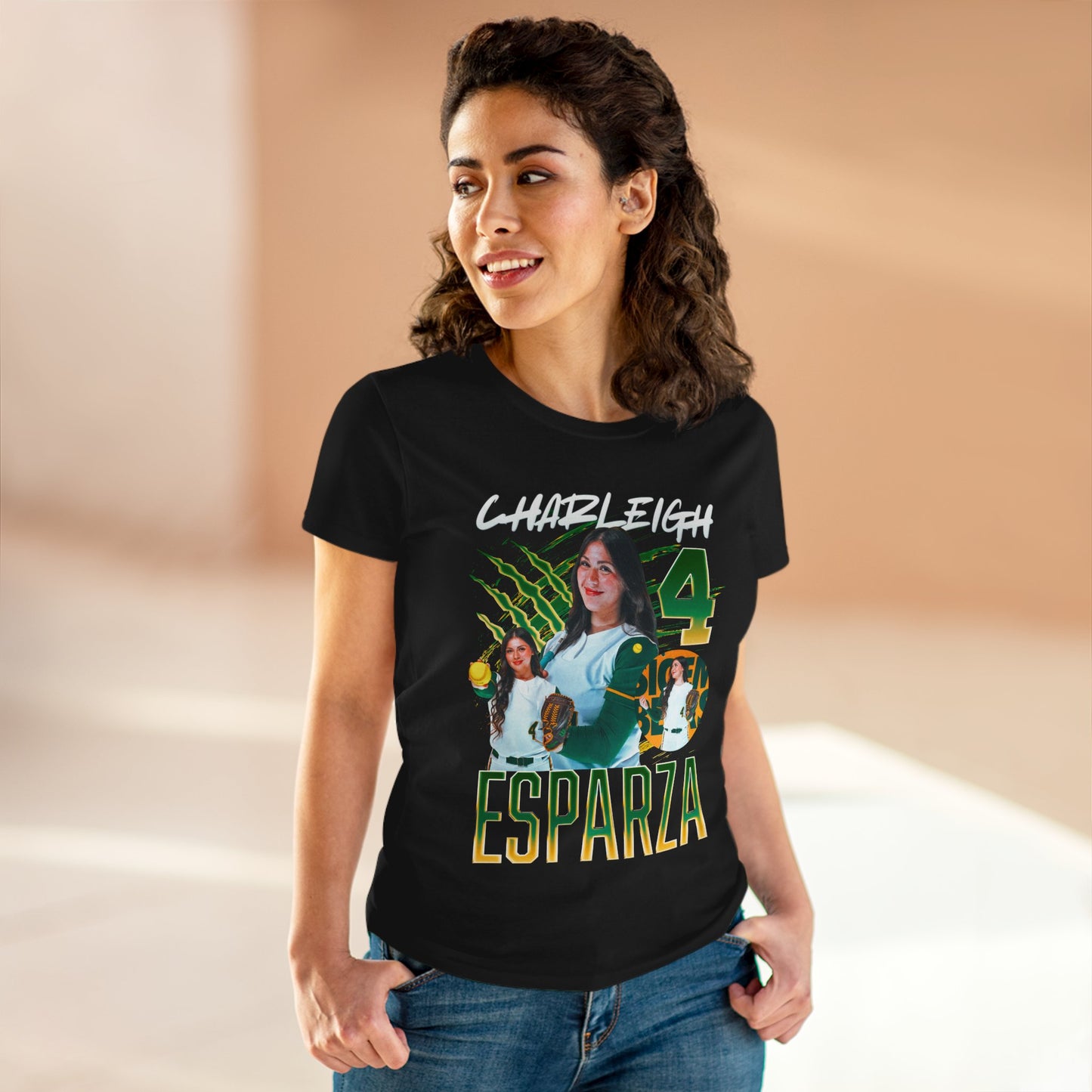 Charleigh Esparza White & Colored Combo Women's Tee