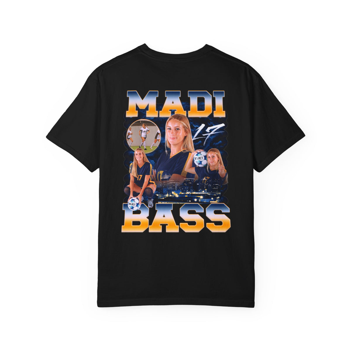 Madi Bass Logo Front & Back Premium Tee