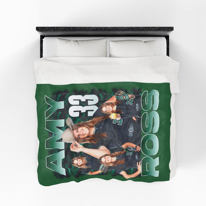 Amy Ross Single Color Combo 60"-80" Plush Blanket