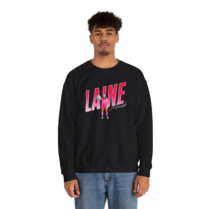 Laine Minich Cursive Combo Colored Crewneck Sweatshirt