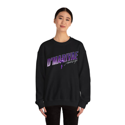 D'Mariyae Jennings Cursive Combo Colored Crewneck Sweatshirt