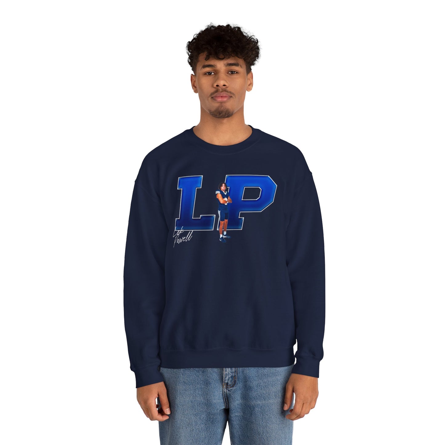 Lek Powell Big Initials Crewneck Sweatshirt