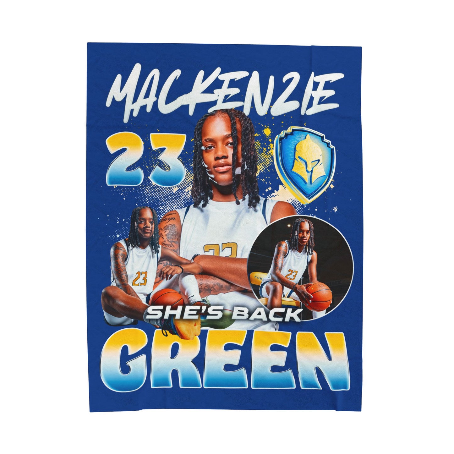 Mackenzie Green 60"-80" Plush Blanket