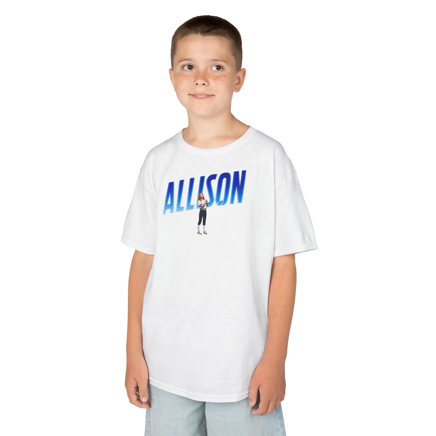 Allison Carwile Cursive Combo Colored Kids Tee