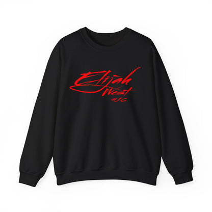 Elijah West Cursive Name & Number Crewneck Sweatshirt