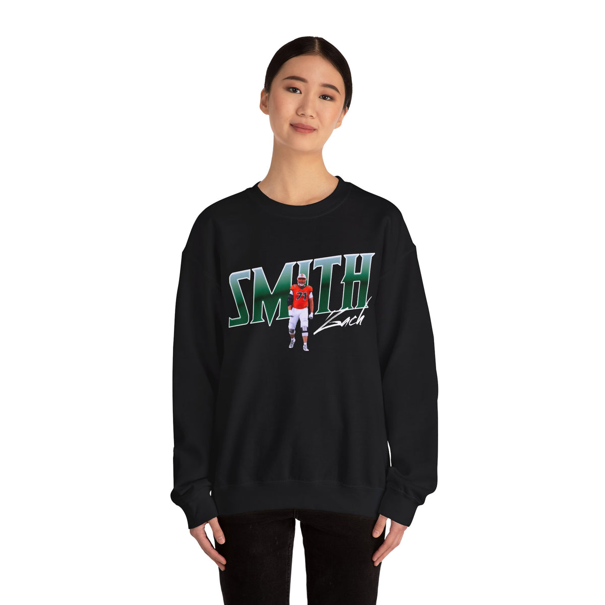 Zach Smith Cursive Combo Colored Crewneck Sweatshirt