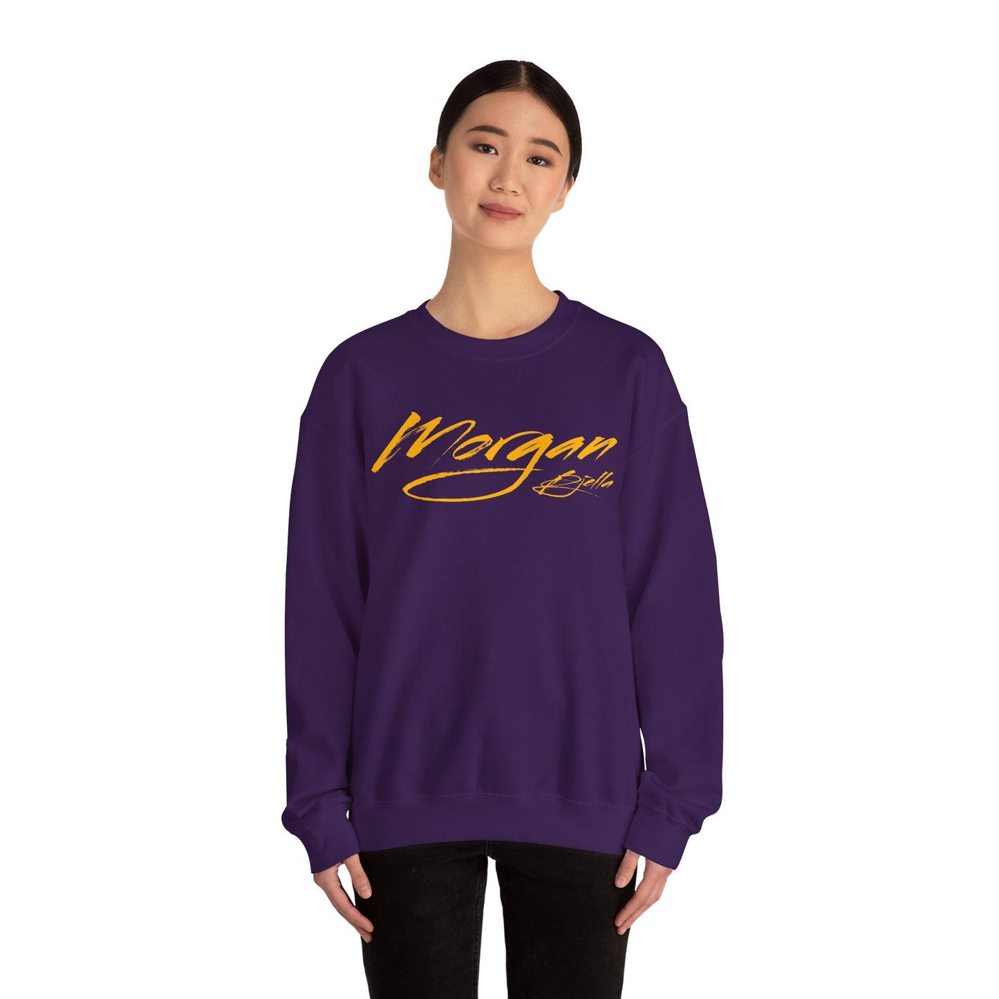 Morgan Bjella Cursive Crewneck Sweatshirt
