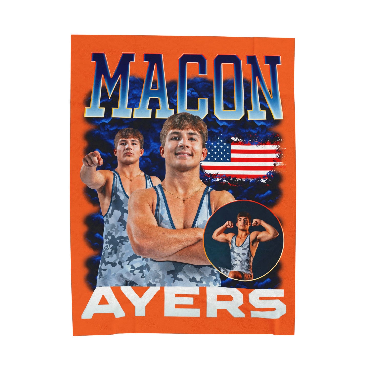 Macon Ayers 60"-80" Plush Blanket