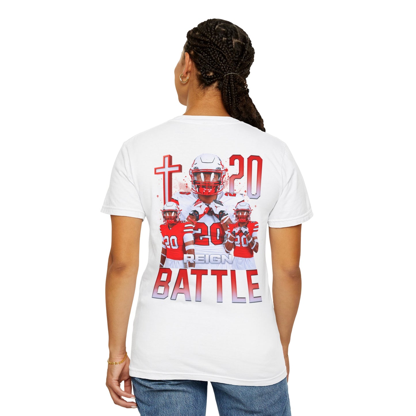 Reign Battle Logo Front & Back Premium Tee