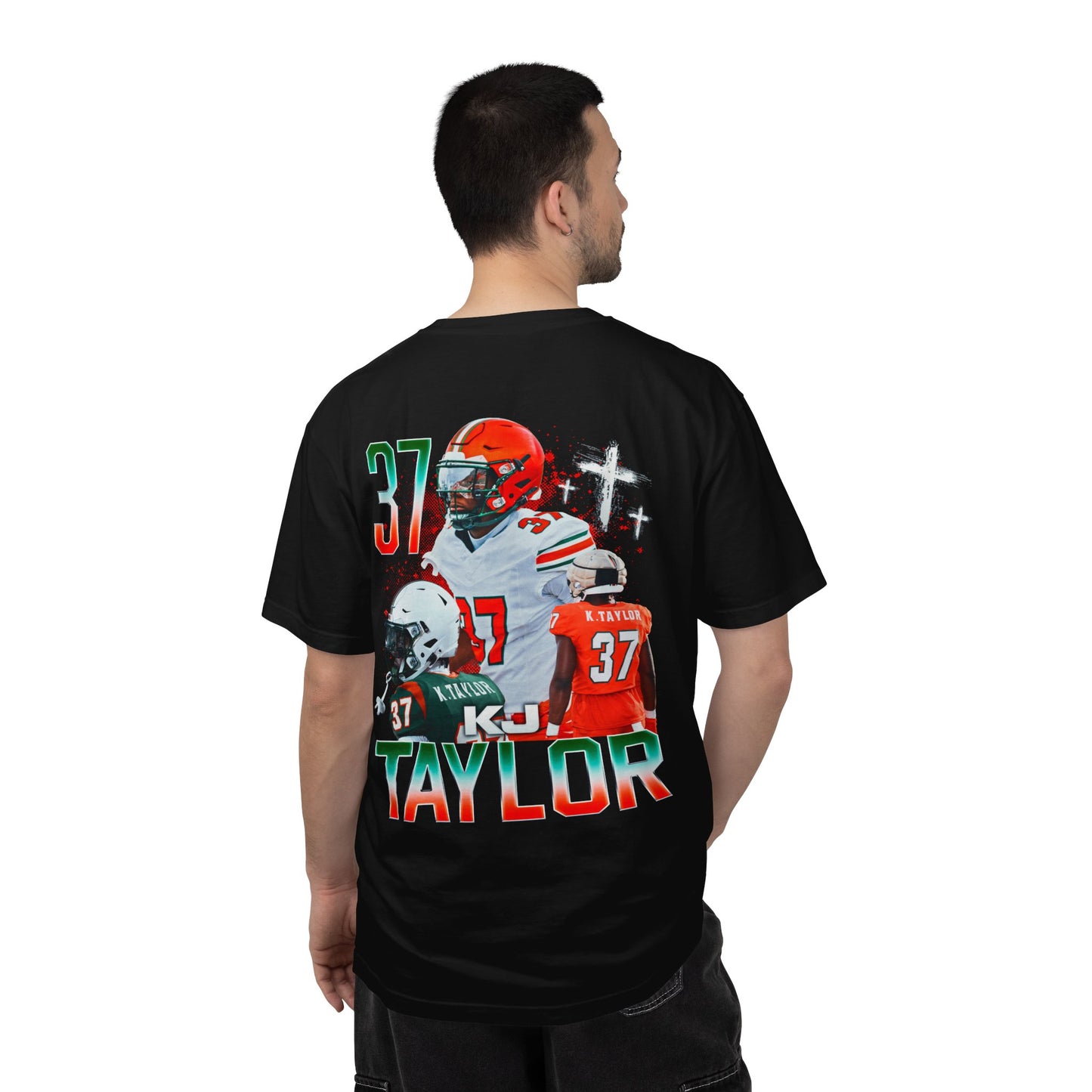 Kj Taylor Logo Front & Back Premium Tee