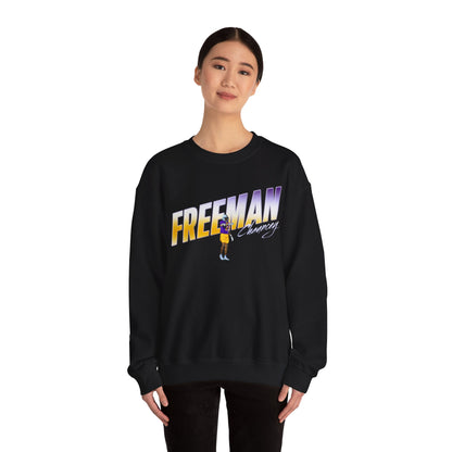 Chauncey Freeman Cursive Combo Colored Crewneck Sweatshirt