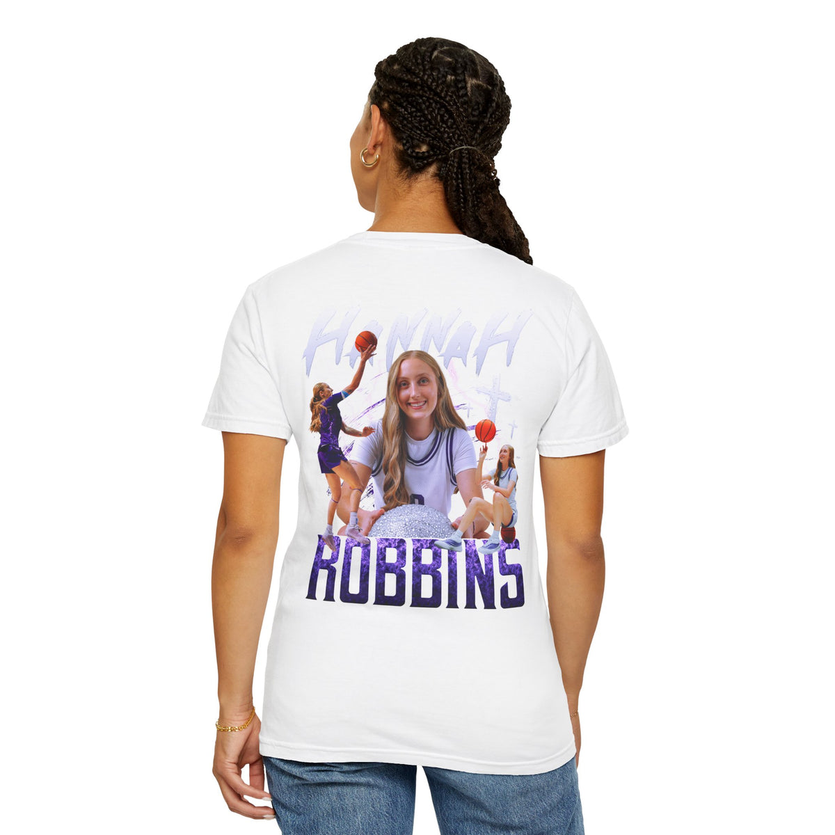 Hannah Robbins Logo Front & Back Premium Tee