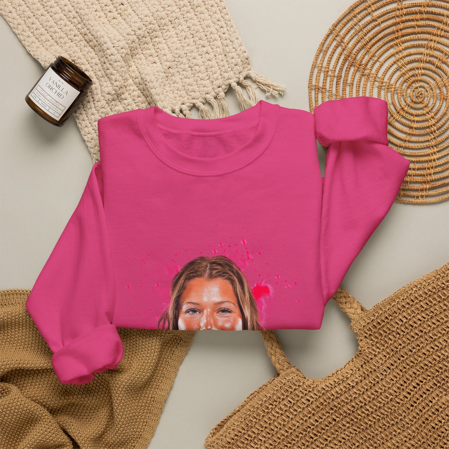 Laine Minich Big Head Crewneck Sweatshirt