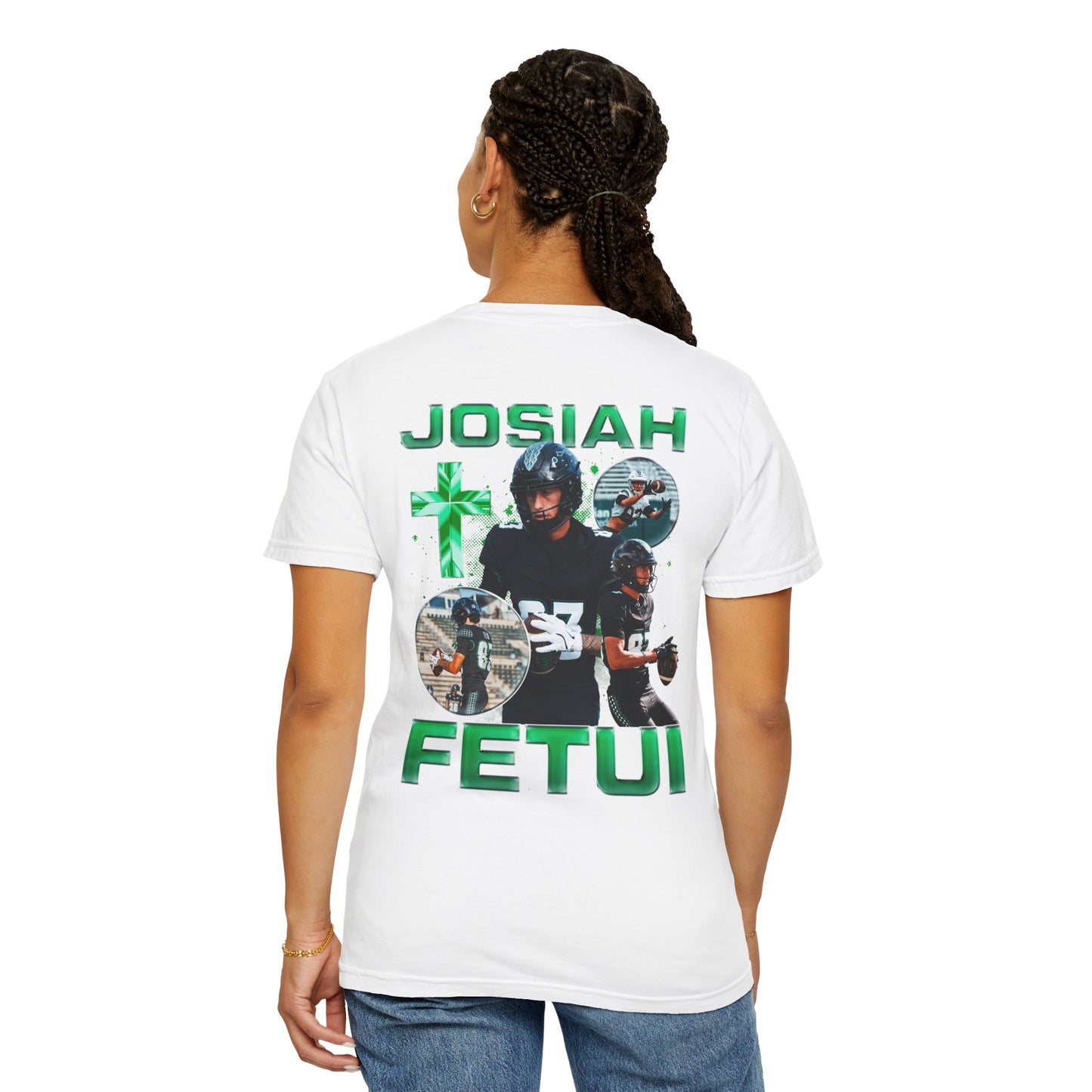 Josiah Fetui Logo Front & Back Premium Tee