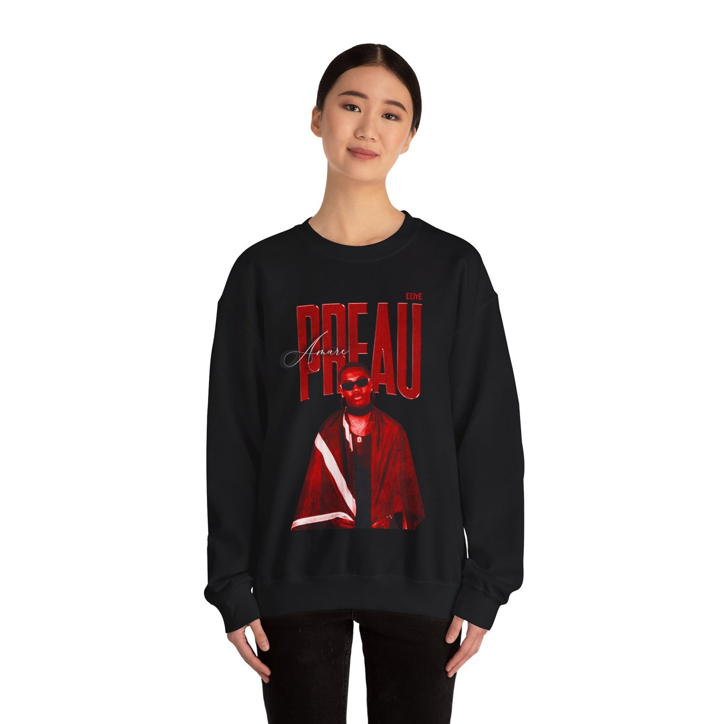 Amare Preau Faded Glory Crewneck Sweatshirt