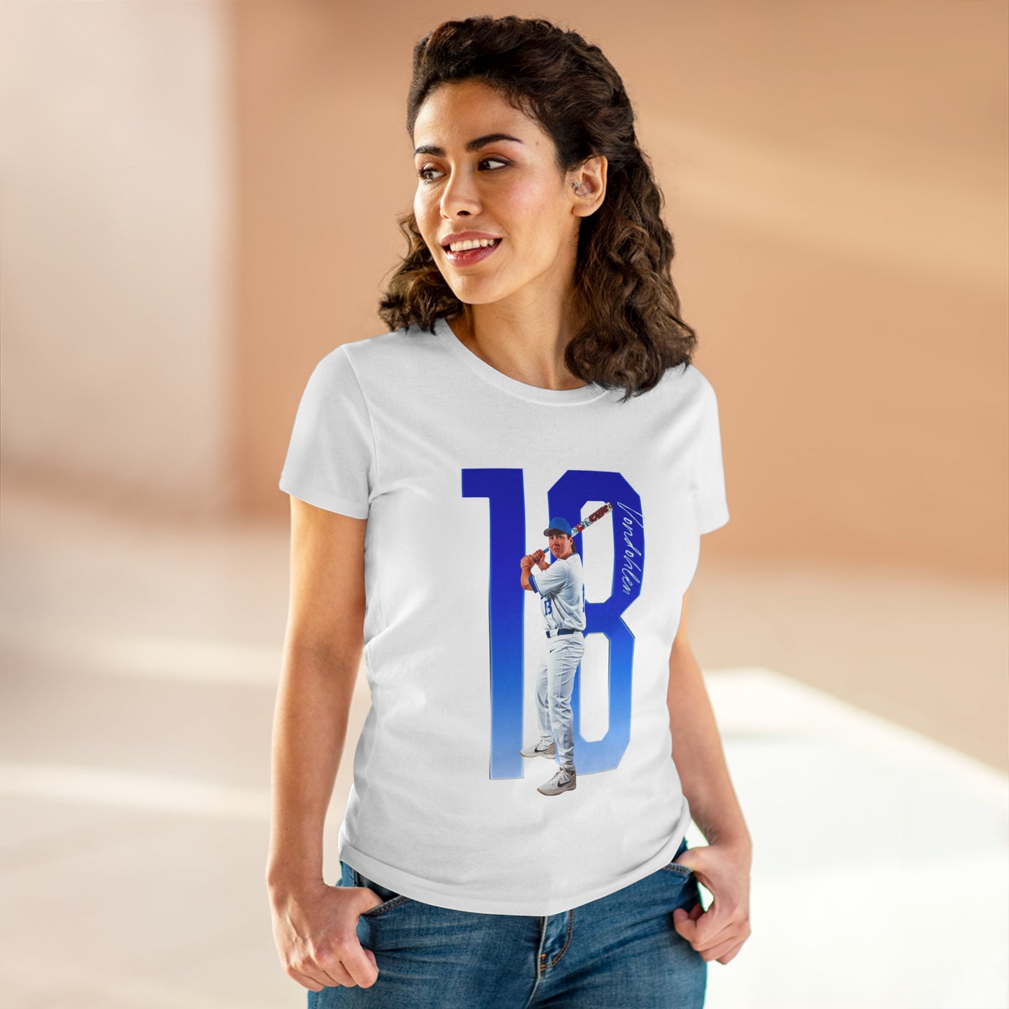 Brett Vondohlen Player Icon Number Women's Tee
