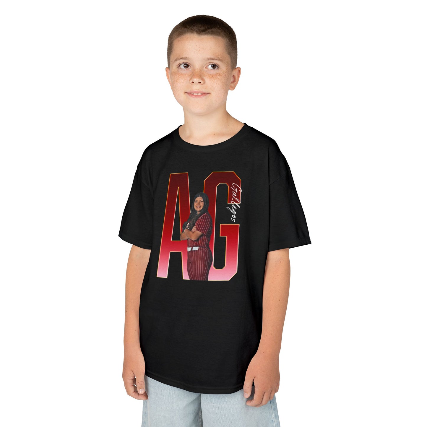 Audrey Gallegos Player Icon Initials Kids Tee