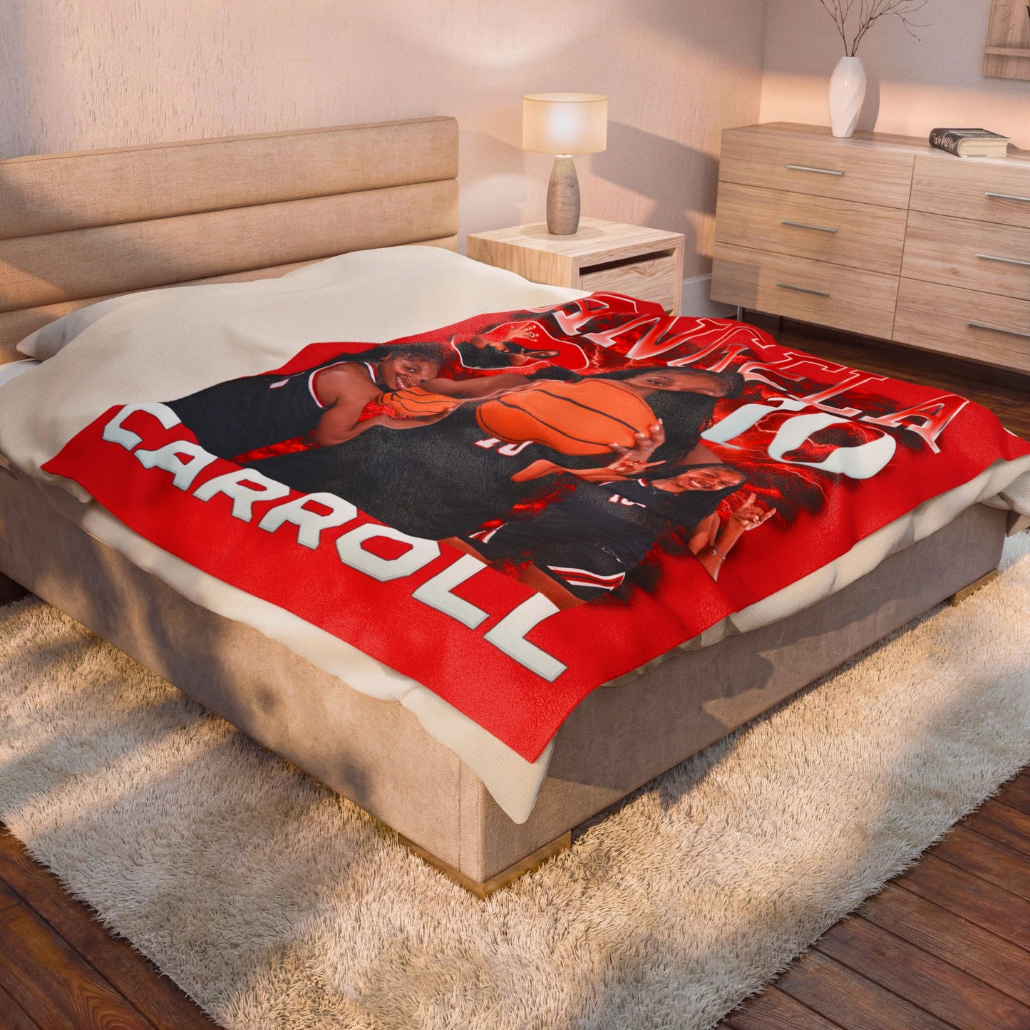 Angela Carroll 60"-80" Plush Blanket