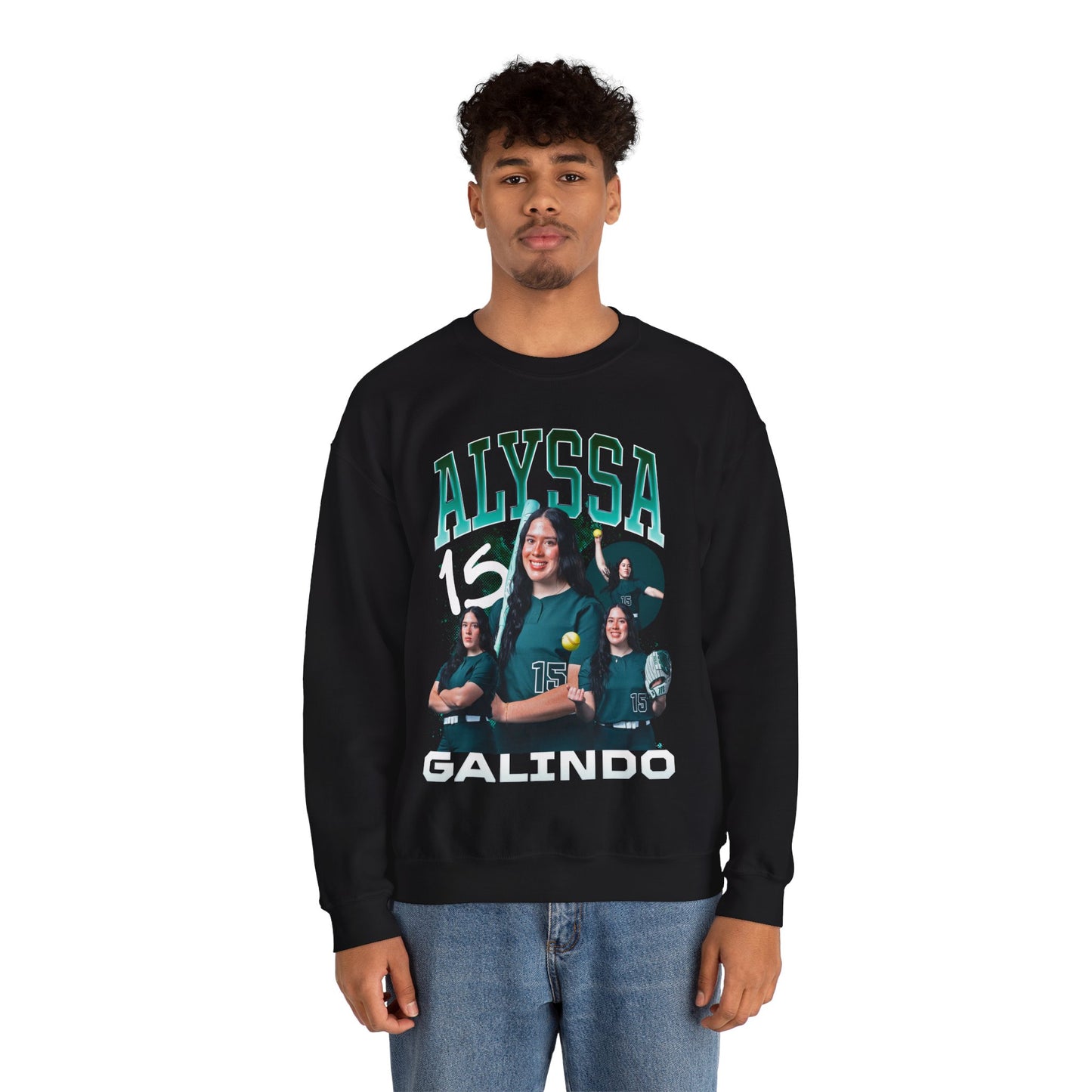 Alyssa Galindo First Name Highlight Crewneck Sweatshirt
