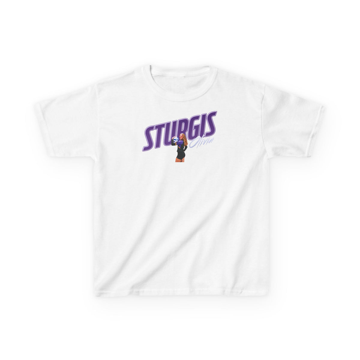 Olivia Sturgis Cursive Combo Colored Kids Tee