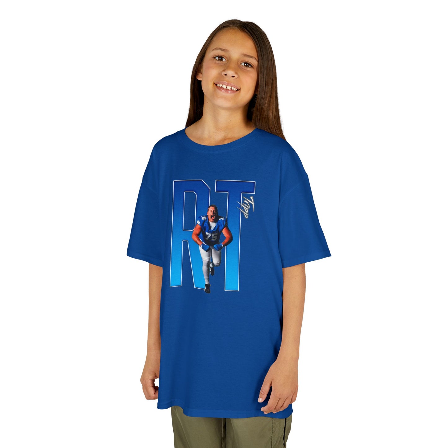 Reese Tripp Player Icon Initals Kids Tee