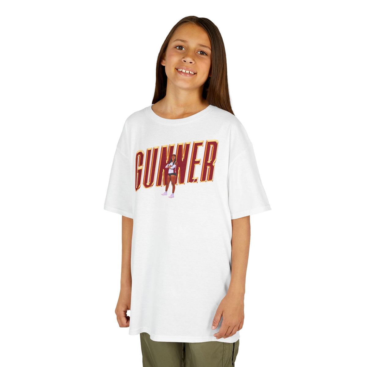 Cheyenne Gunner Cursive Combo Kids Tee