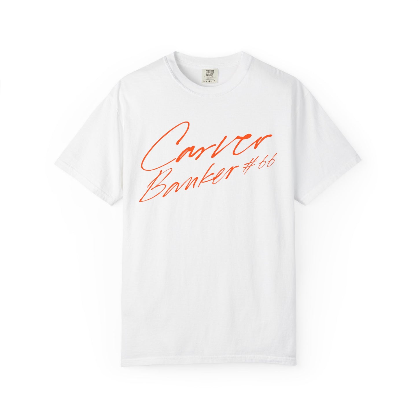 Carver Banker Cusive Name & Number Premium Tee