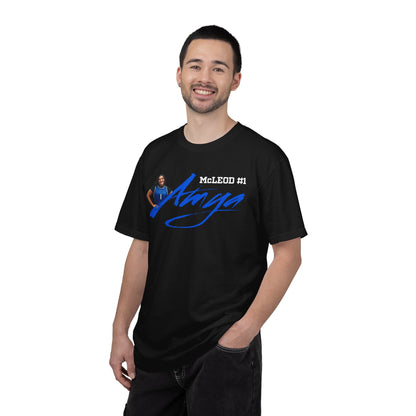 Amya McLeod Cursive Name & Number Premium Tee
