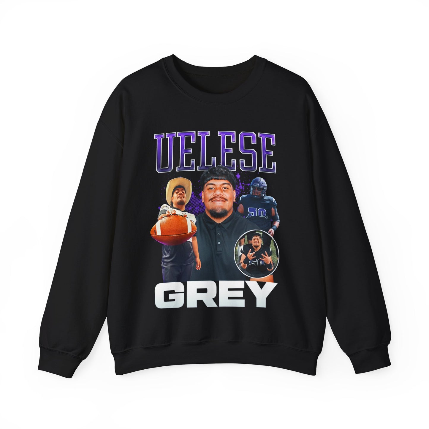 Uelese Grey Crewneck Sweatshirt