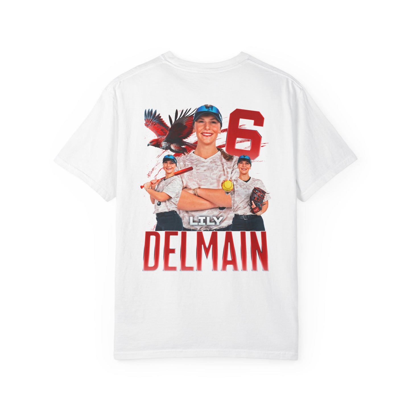 Lily Delmain Logo Front & Back Premium Tee