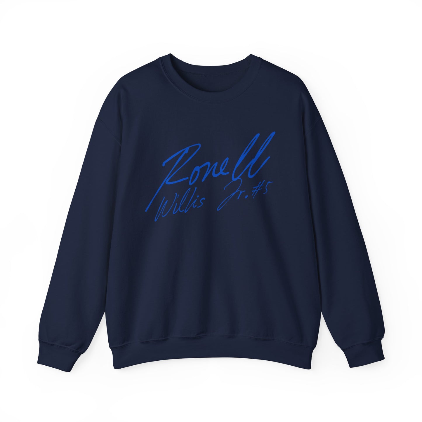 Ronell Willis Jr. Cursive Name & Number Crewneck Sweatshirt