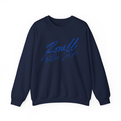 Ronell Willis Jr. Cursive Name & Number Crewneck Sweatshirt