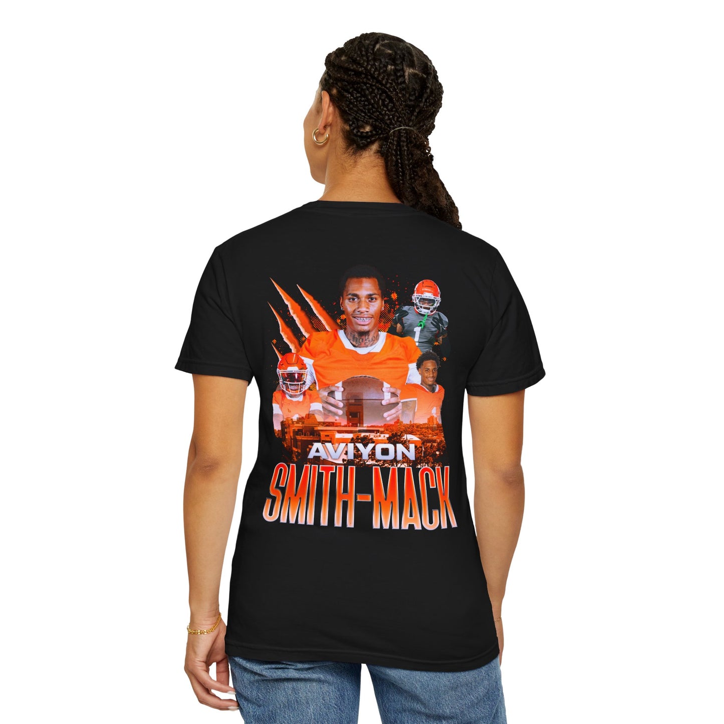 Aviyon Smith-Mack Logo Front & Back Premium Tee