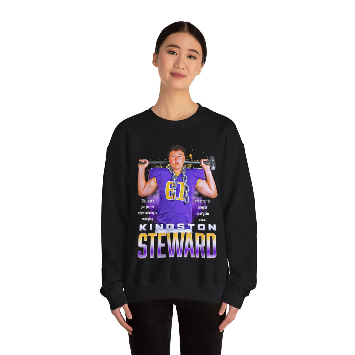 Kingston Steward Featured Quote Crewneck Sweatshirt