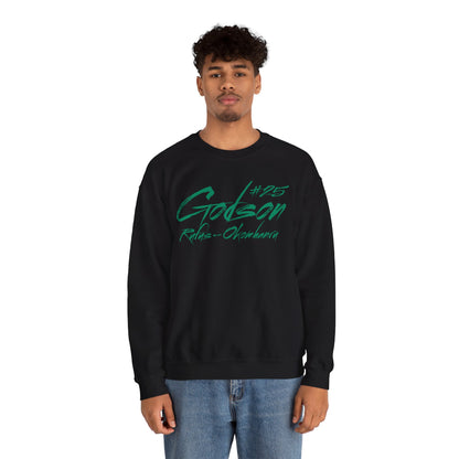 Godson Rufus-Okomhanru Cursive Name & Number Crewneck Sweatshirt
