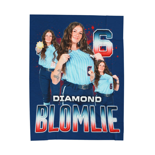 Diamond Blomlie 60"-80" Plush Blanket