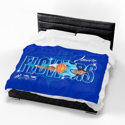 Amerie Flowers 60"-80" Plush Blanket