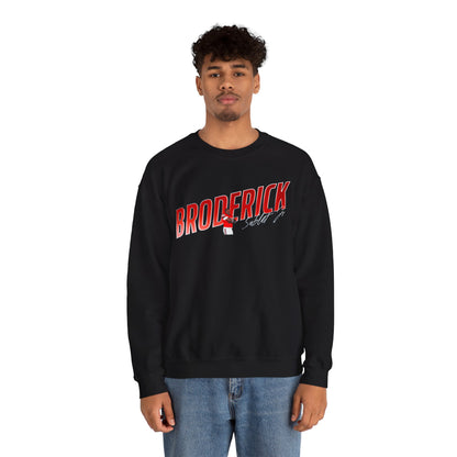 Broderick Sublet Jr. Cursive Combo Crewneck Sweatshirt
