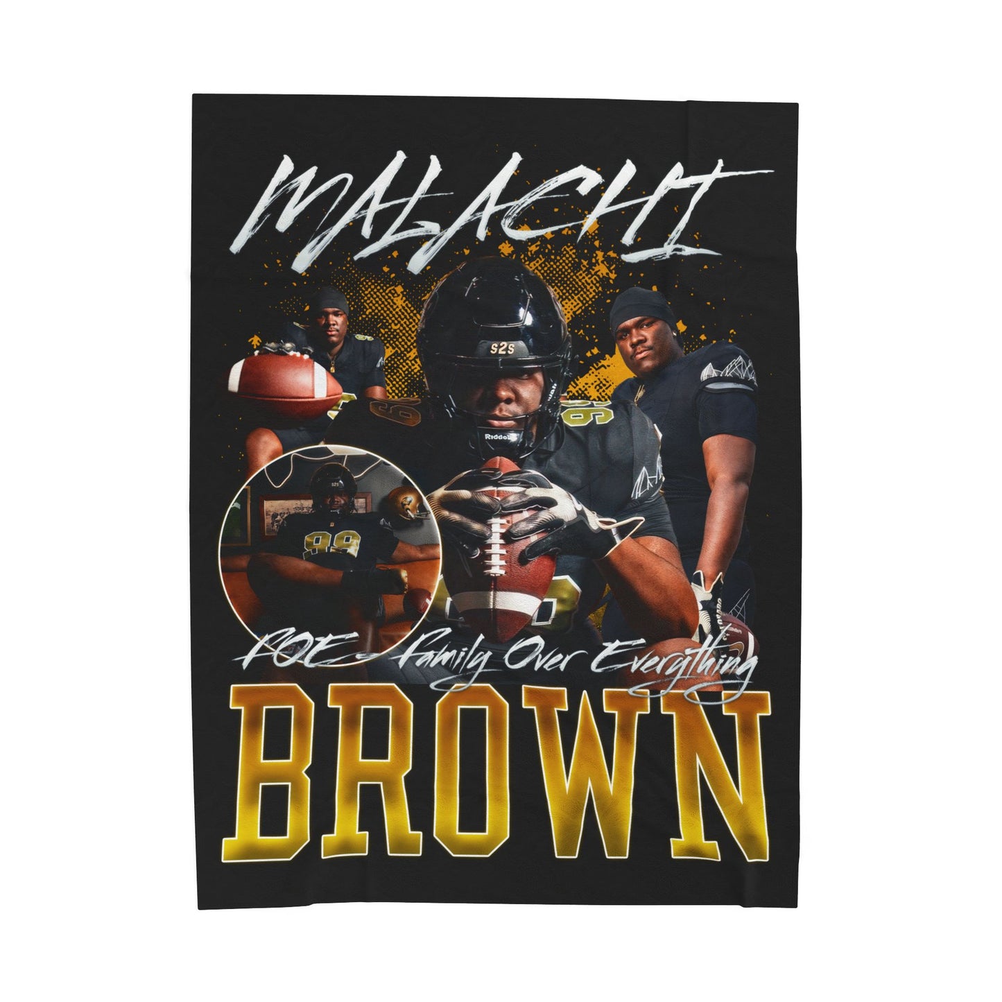 Malachi Brown 60"-80" Plush Blanket