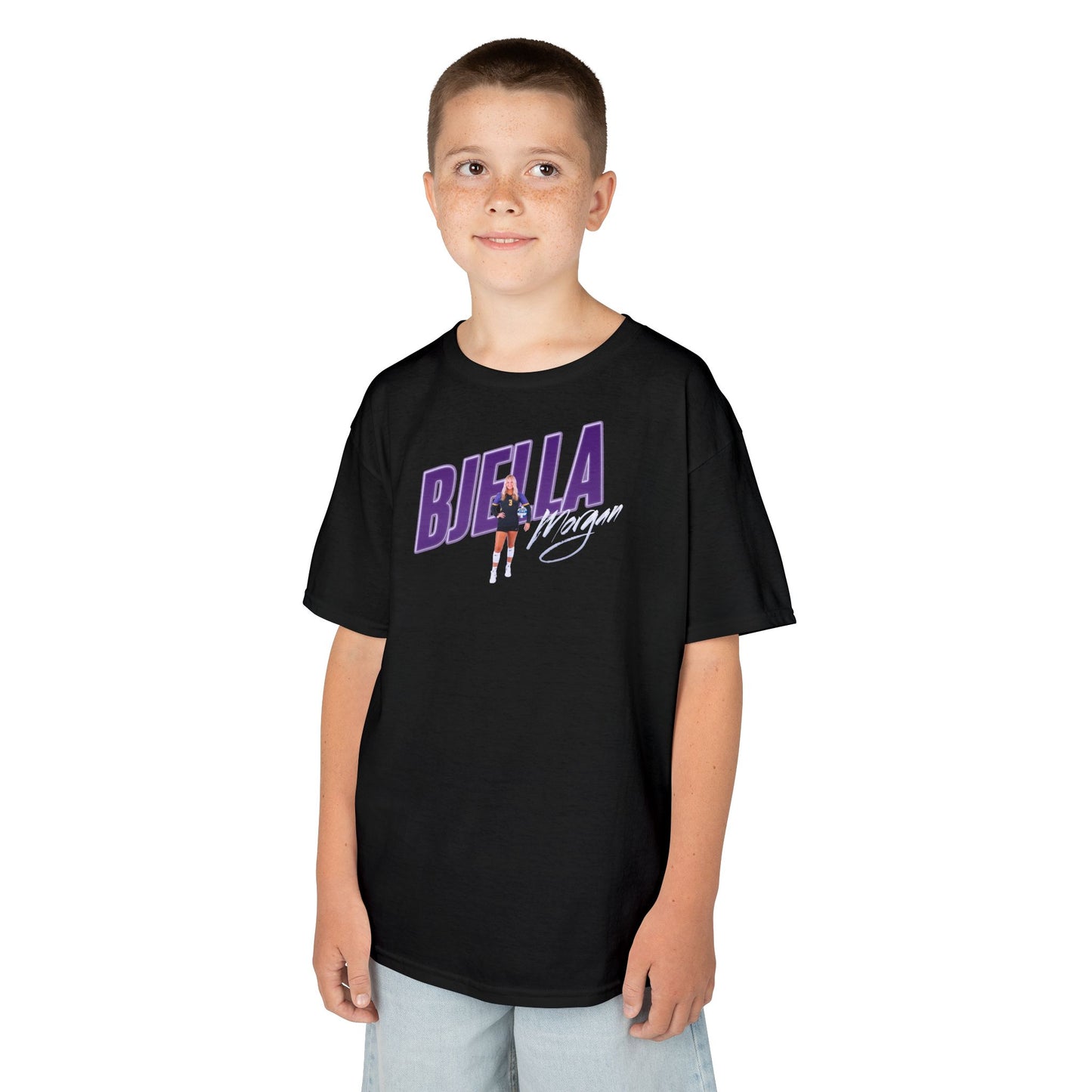 Morgan Bjella Cursive Combo Colored Kids Tee