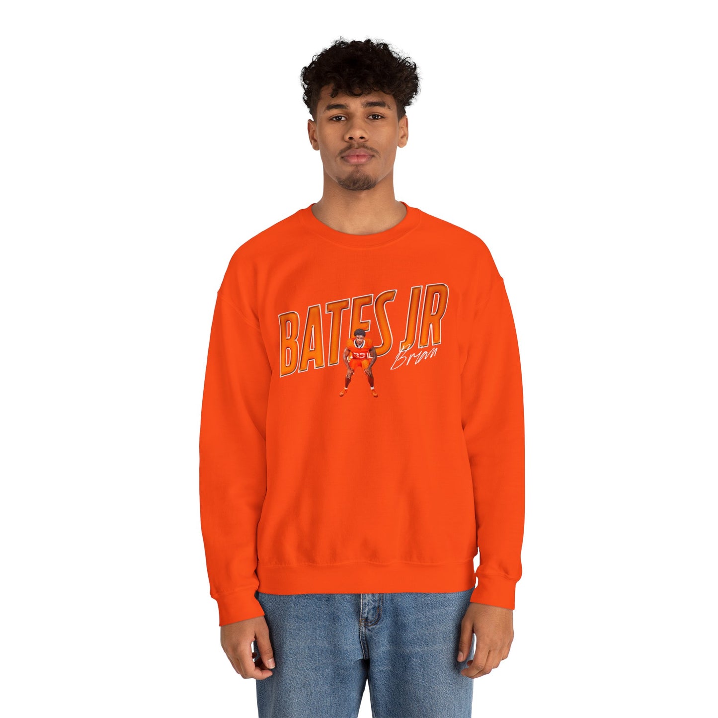 Brian Bates Jr. Cursive Combo Crewneck Sweatshirt