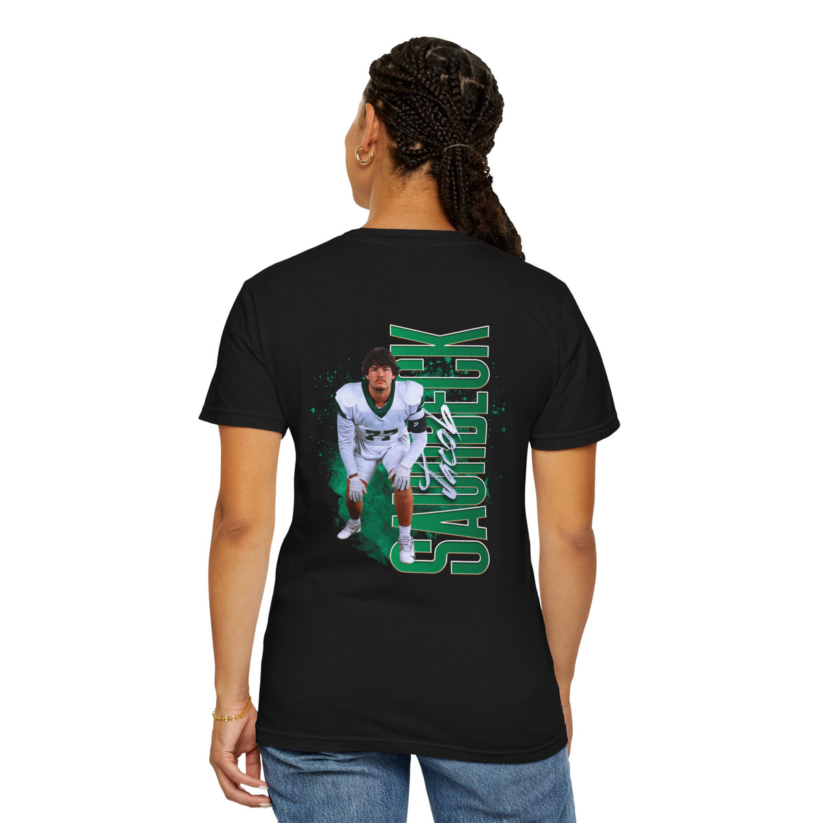 Jacob Saurbeck Logo Front & Back Premium Tee