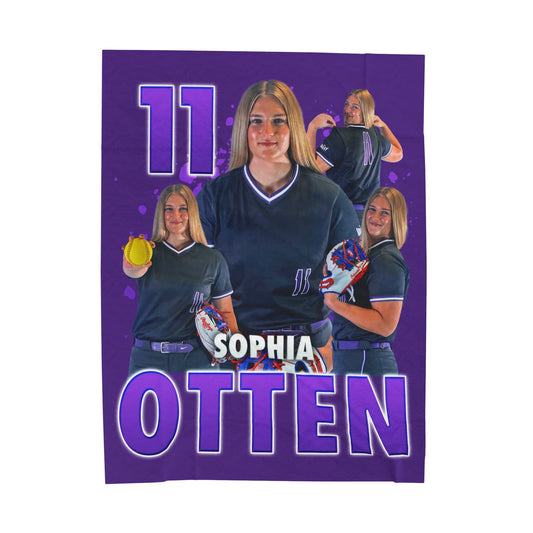 Sophia Otten Big Last Name 60"-80" Plush Blanket